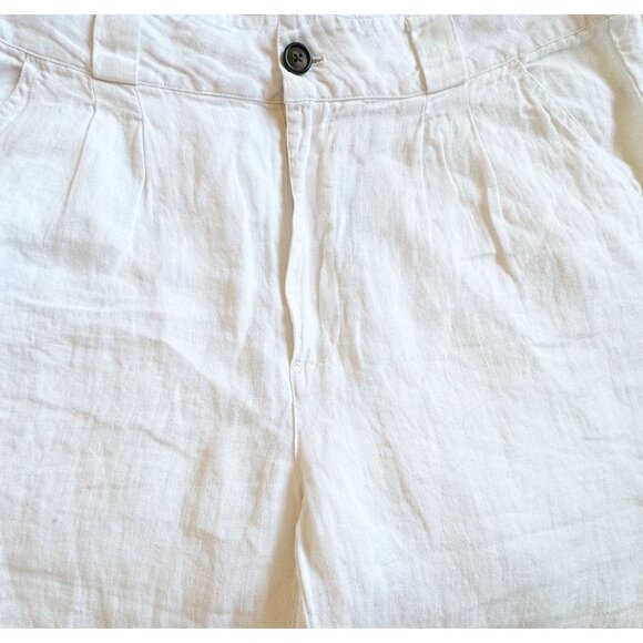 Sundance Adelaide 100% Linen Trouser Pant Womens 10 High Rise Capsule Breathable - Picture 3 of 9